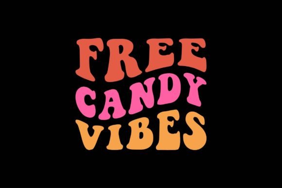Free Candy Vibes: A Playful Graphic for Local Branding and Packaging