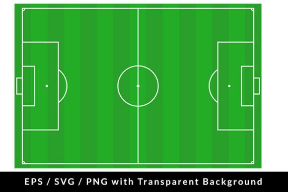Soccer Field Football Pitch Graphics for Modern Editorial Design