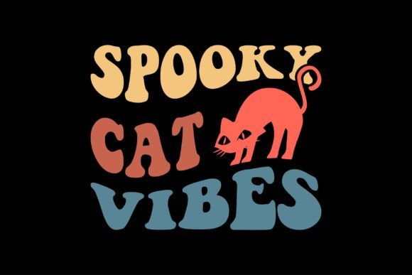 Spooky Cat Vibes: A Crafty Graphic for Bold Blog Design