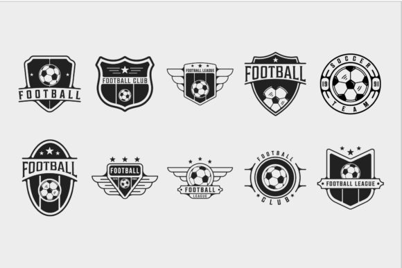 Vintage Soccer Logo Designs for Real Embroidery Projects